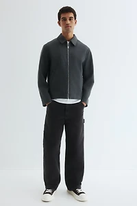 Regular-Fit Felted Overshirt