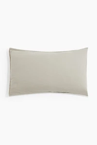 Washed Linen-blend Pillowcase