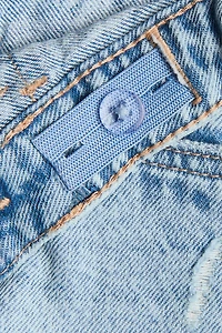Frayed Denim Shorts