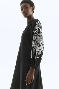 Embroidered Cotton Dress