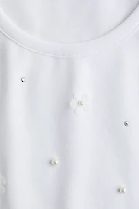 Haut ornementé en coton