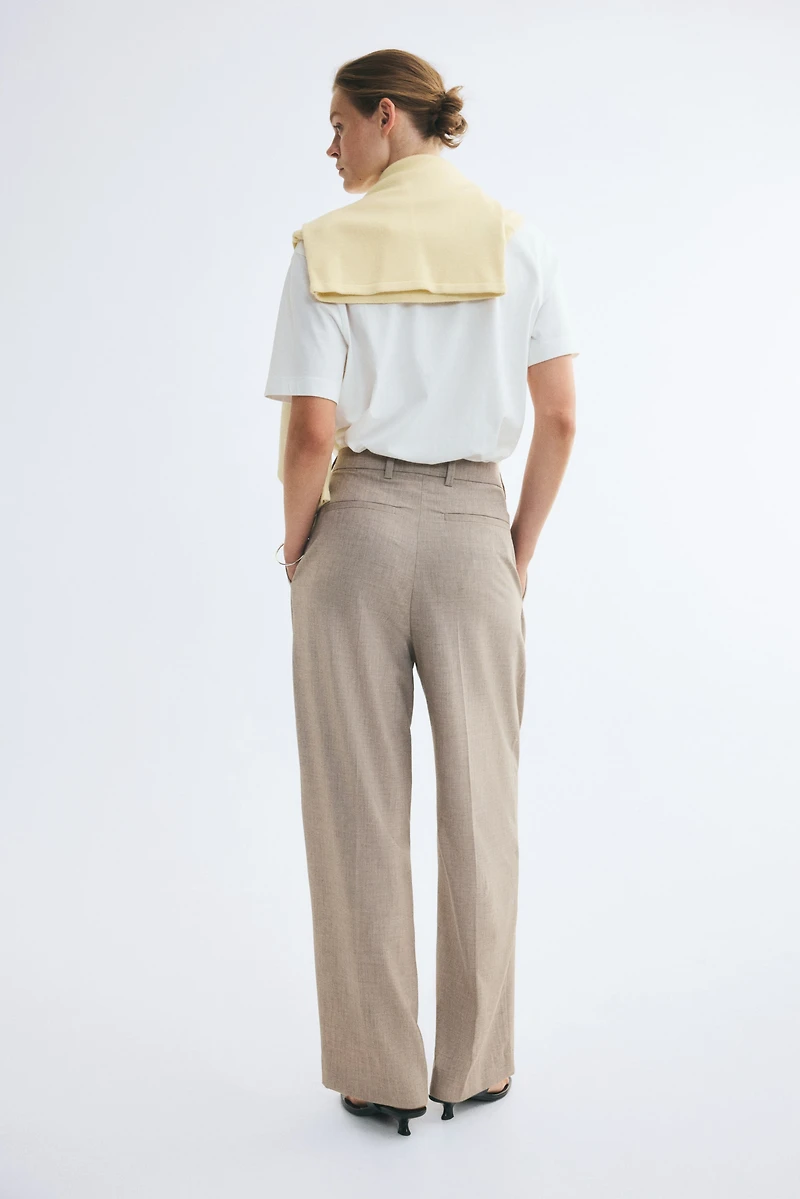 Barrel-Leg Dress Pants