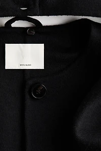 Manteau fait main en laine mélangée