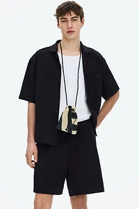 Relaxed-Fit Waffled Shorts