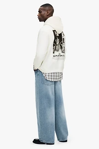 Loose-Fit Printed Hoodie