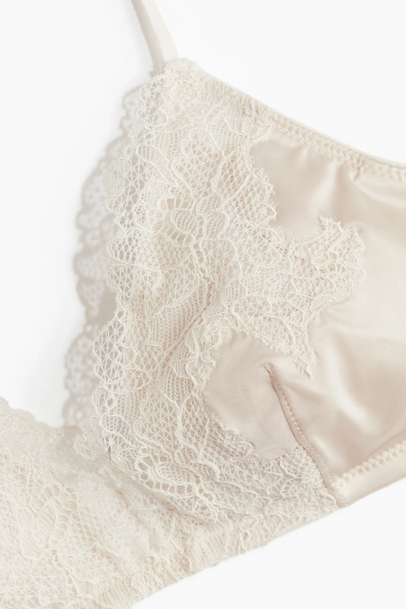 Padded Soft-Cup Microfiber Bra