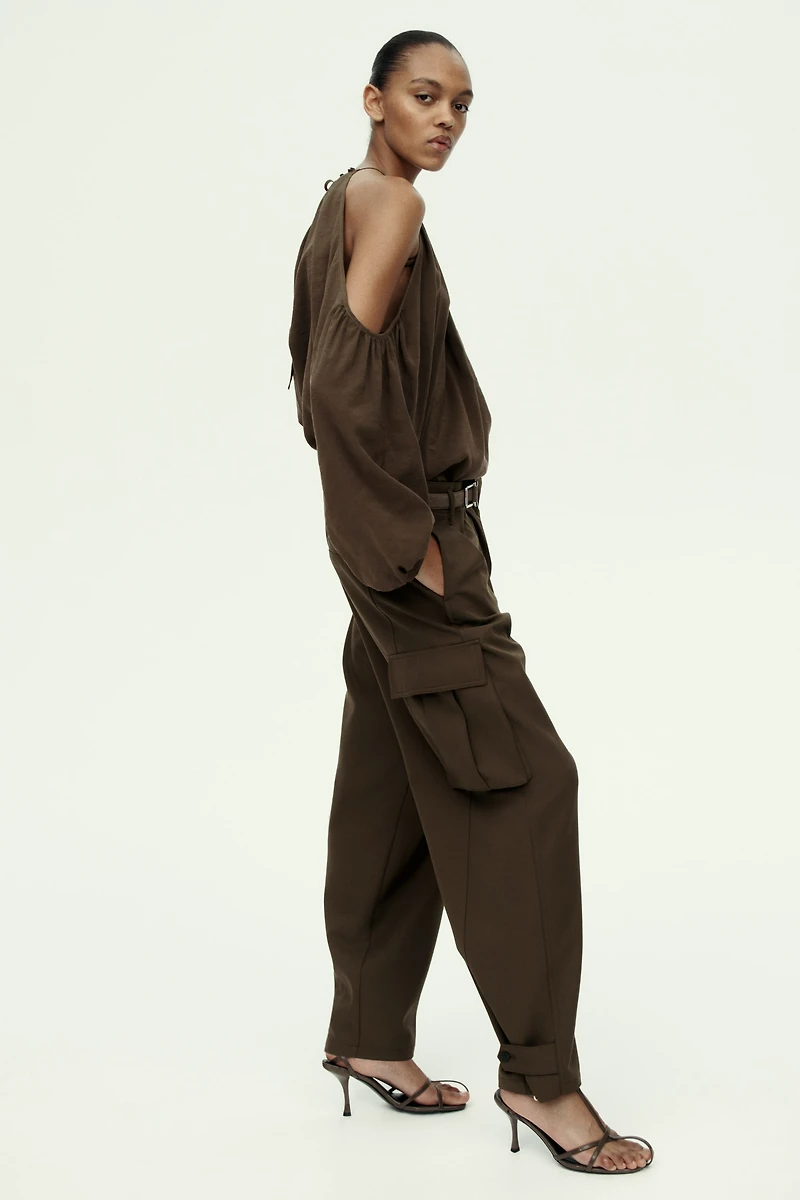 Open-Shoulder Blouse