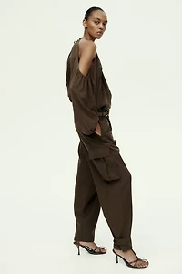 Open-Shoulder Blouse