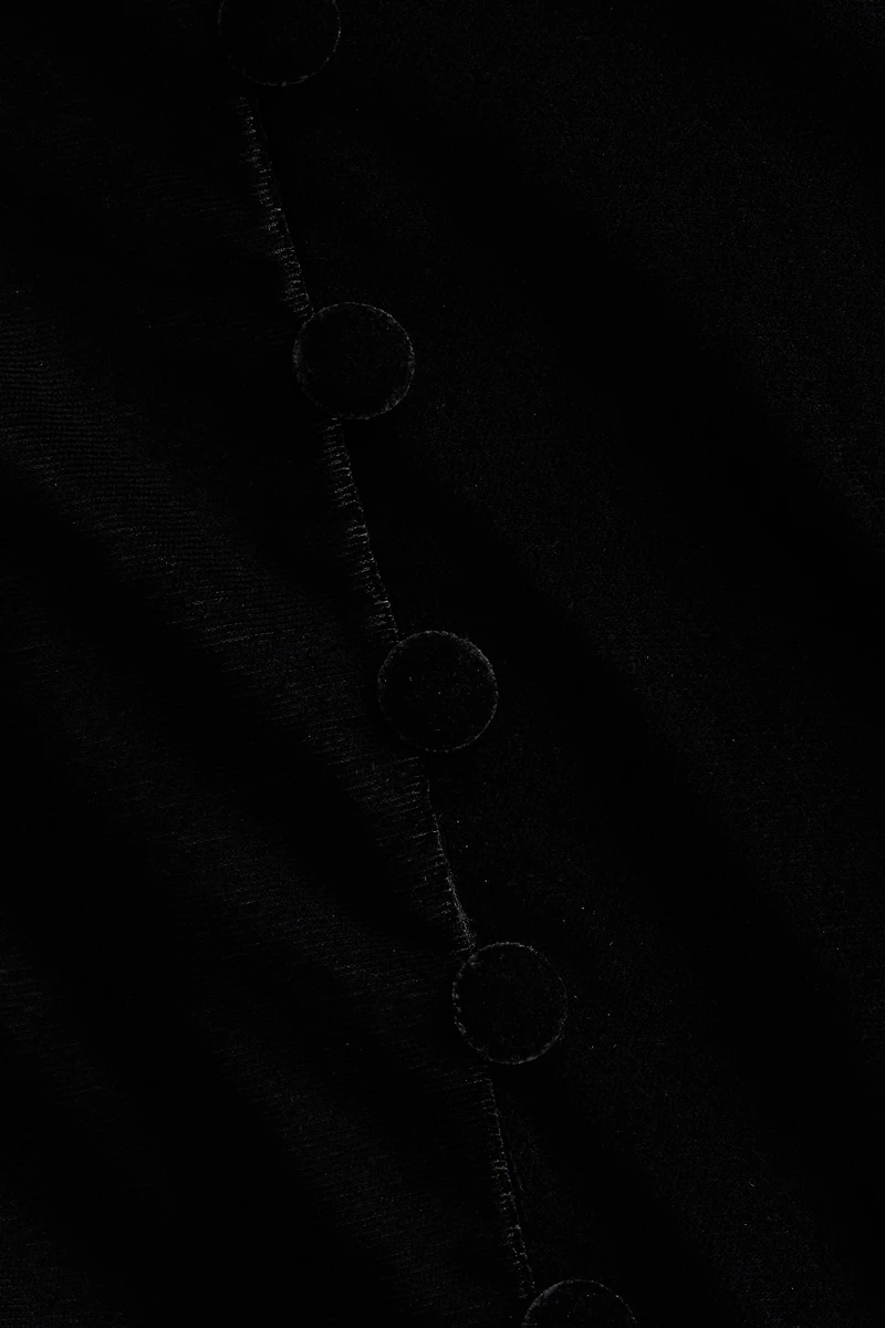 Velour Peplum Blouse