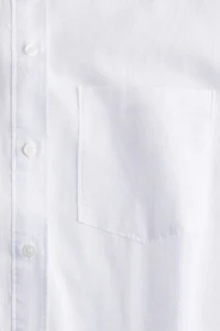 Oversized Linen-Blend Shirt