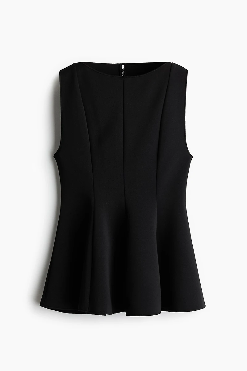 Sleeveless Peplum Top