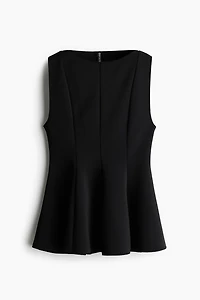 Sleeveless Peplum Top