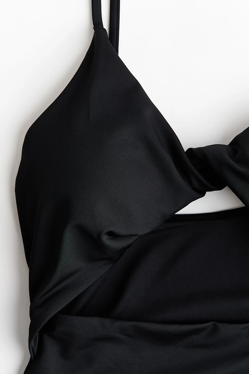 Padded-Cup High-Leg Swimsuit