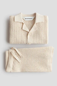 2-piece Pointelle-Knit Cotton Set