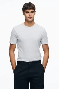 Slim-Fit Ribbed T-Shirt