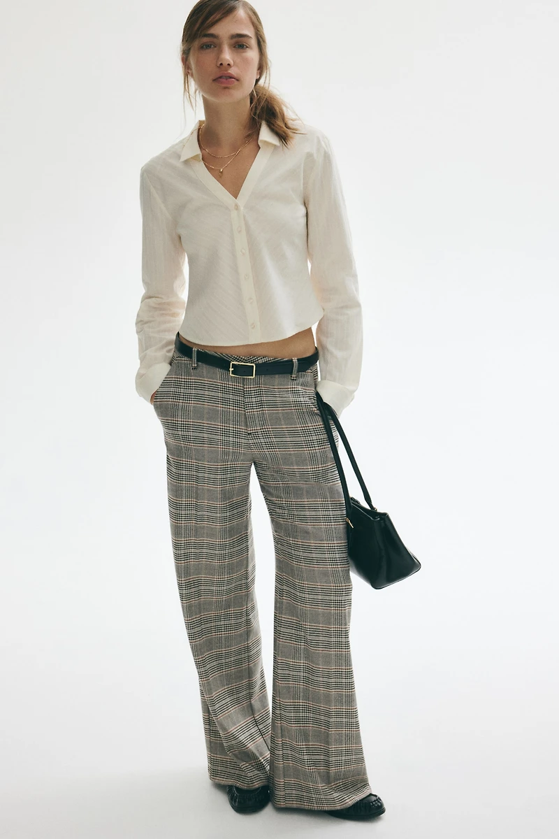 Wide-Leg Dress Pants
