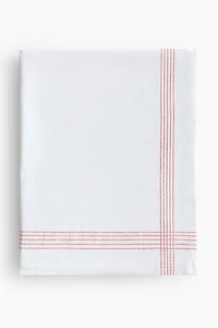 Embroidered-Motif Linen-Blend Tablecloth