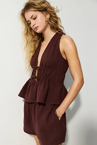 Cotton Muslin Beach Top