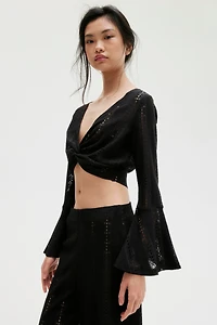 Twist-Detail Crop Top