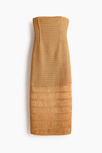 Robe bandeau d’aspect crochet