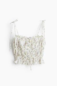 Top with Tie Shoulder Straps