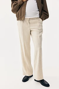 Pantalon chic MAMA en lin mélangé