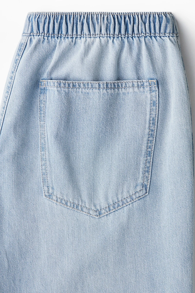 Denim Drawstring Pants