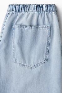 Denim Drawstring Pants