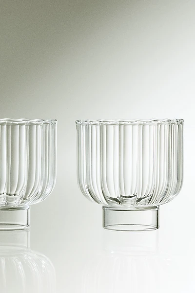 2-pack fluted tumblers