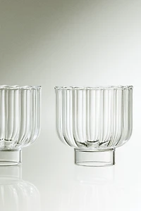 2-pack fluted tumblers