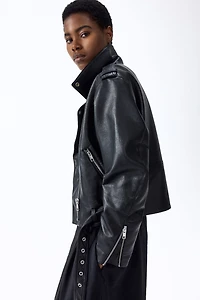 Coated Biker Jacket