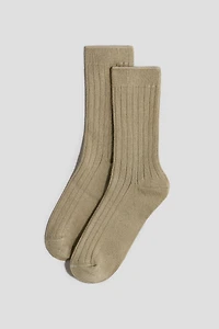 4-Pack Rib-Knit Socks