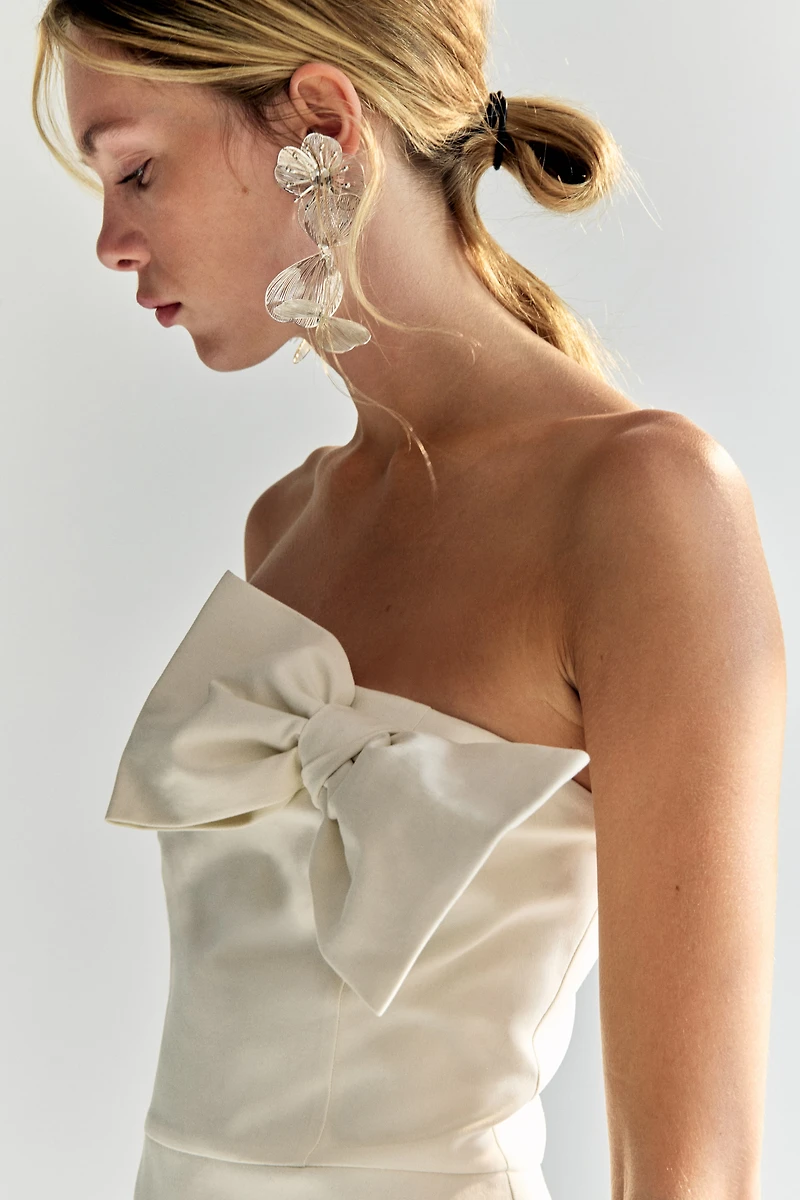 Bow-Detail Bandeau Dress