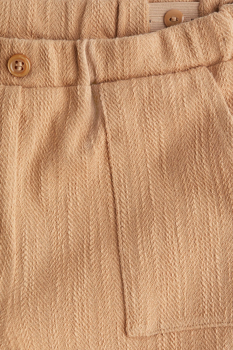 Textured Jersey Shorts
