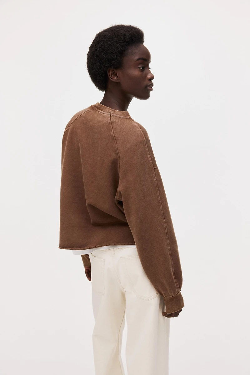 Washed-Look Sweatshirt