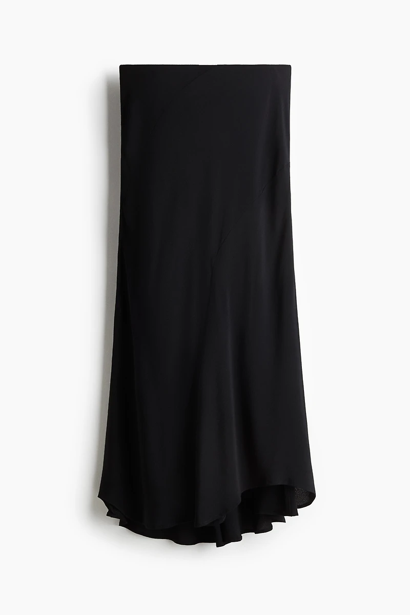 Jupe midi asymétrique