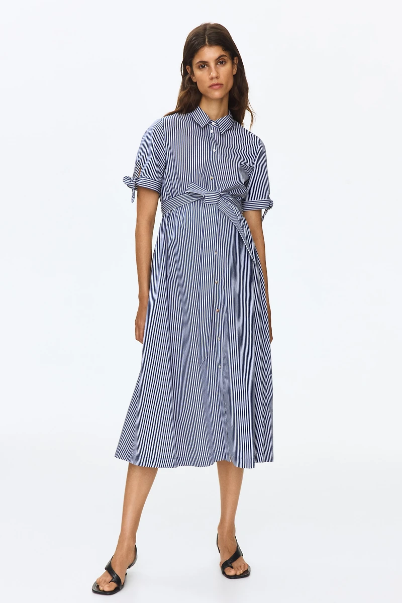 MAMA Short-Sleeved Shirt Dress