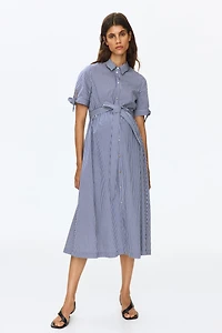 MAMA Short-Sleeved Shirt Dress