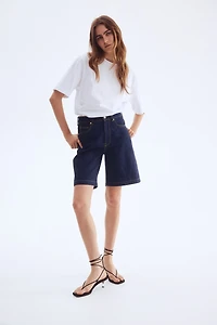 Denim Bermuda Shorts