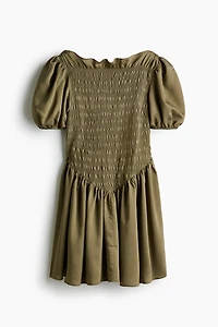 Smocked-Bodice Dress
