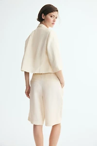 Lyocell-Blend Bermuda Shorts