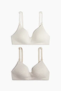 MAMA 2-pack Padded Cotton Nursing Bras