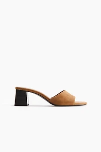 Heeled Suede Sandals
