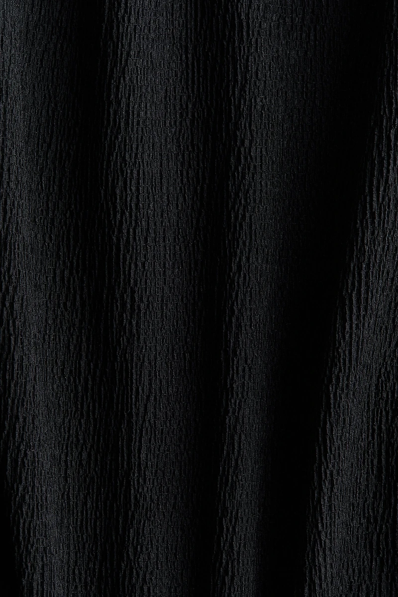 Crinkled Tiered Dress