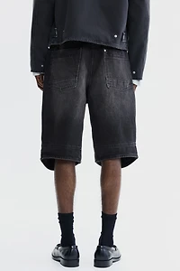 Super-Baggy Denim Shorts