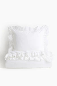 Flounced Single Duvet Cover Set