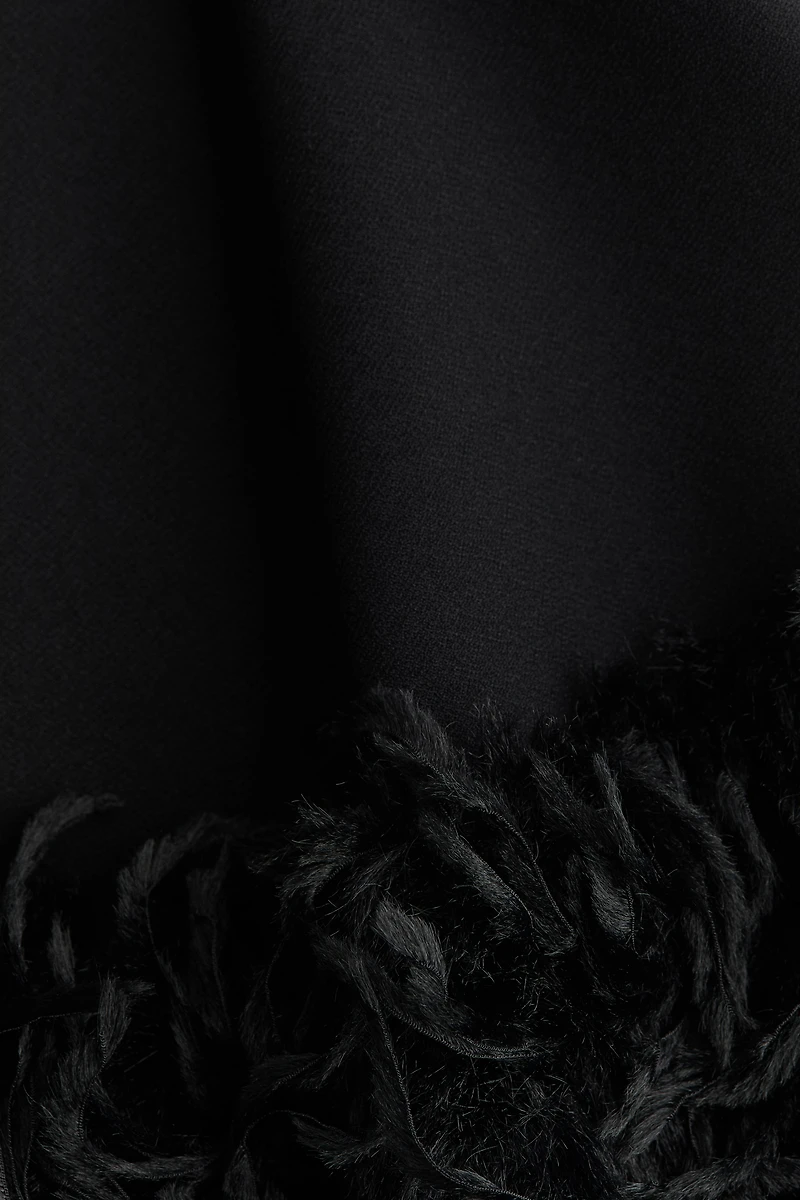 Fringe-Hem Mini Dress