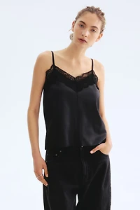 Lace-Trimmed Camisole Top