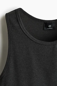 Slim-Fit Ribbed Tank Top