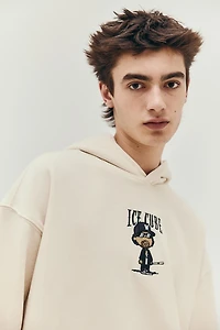 Oversized Fit Printed Hoodie